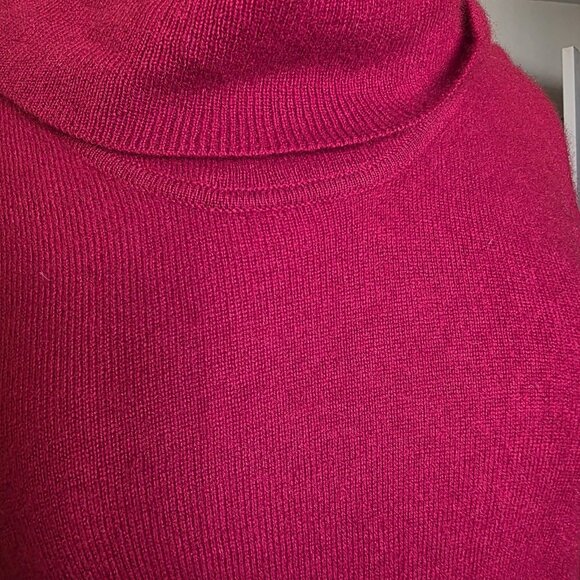 Charter Club 2-Ply 100% Cashmere Cowl Neck Red Sweater Size Medium Long Sleeve - Picture 7 of 14